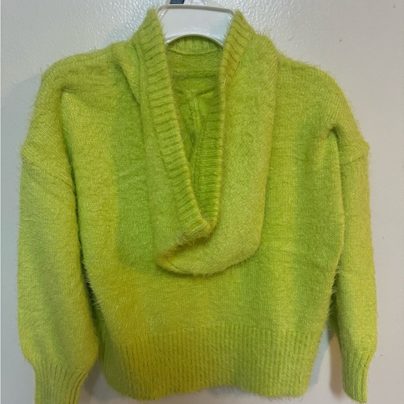 Justice Neon Green Grinch Turtleneck Sweater - Picture 2 of 4